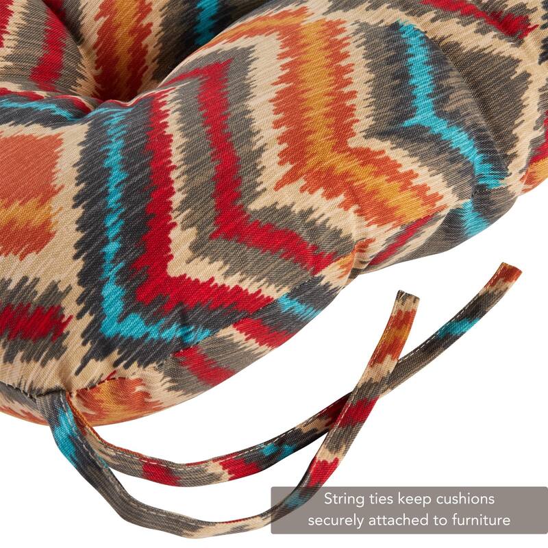 Greendale Home Fashions Multicolor Outdoor Dining Seat Cushion (Set of 2)