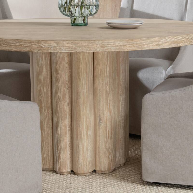 Classic Home Tiber Wood Round Dining Table