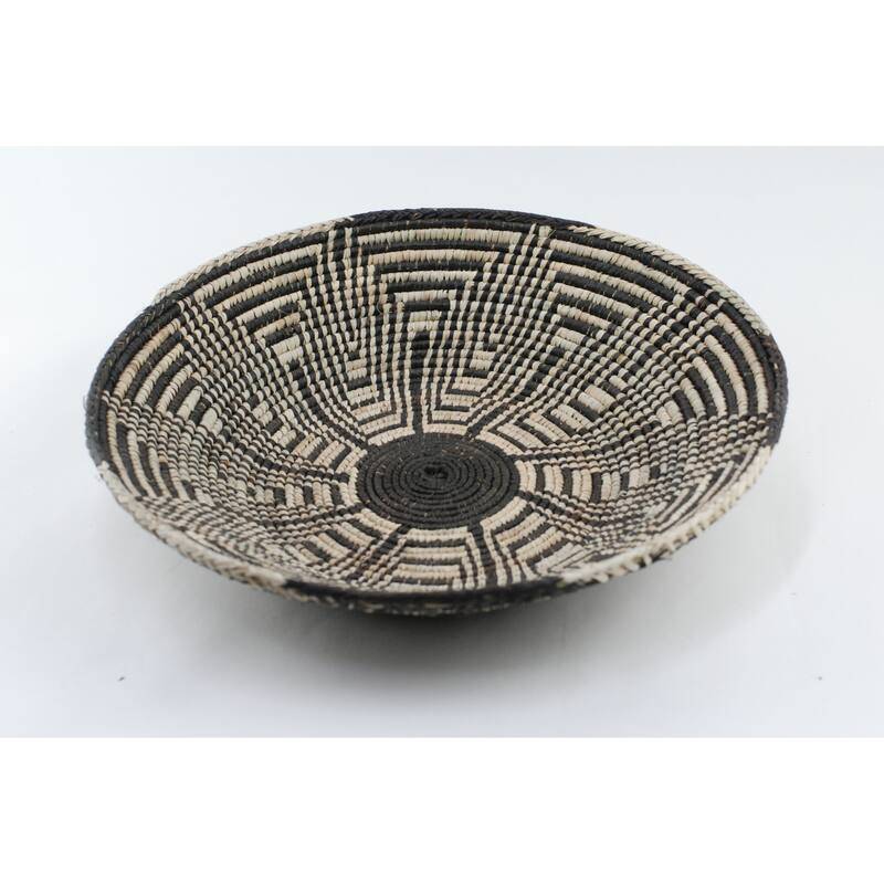 Hand Woven Palm Wall Decor Basket