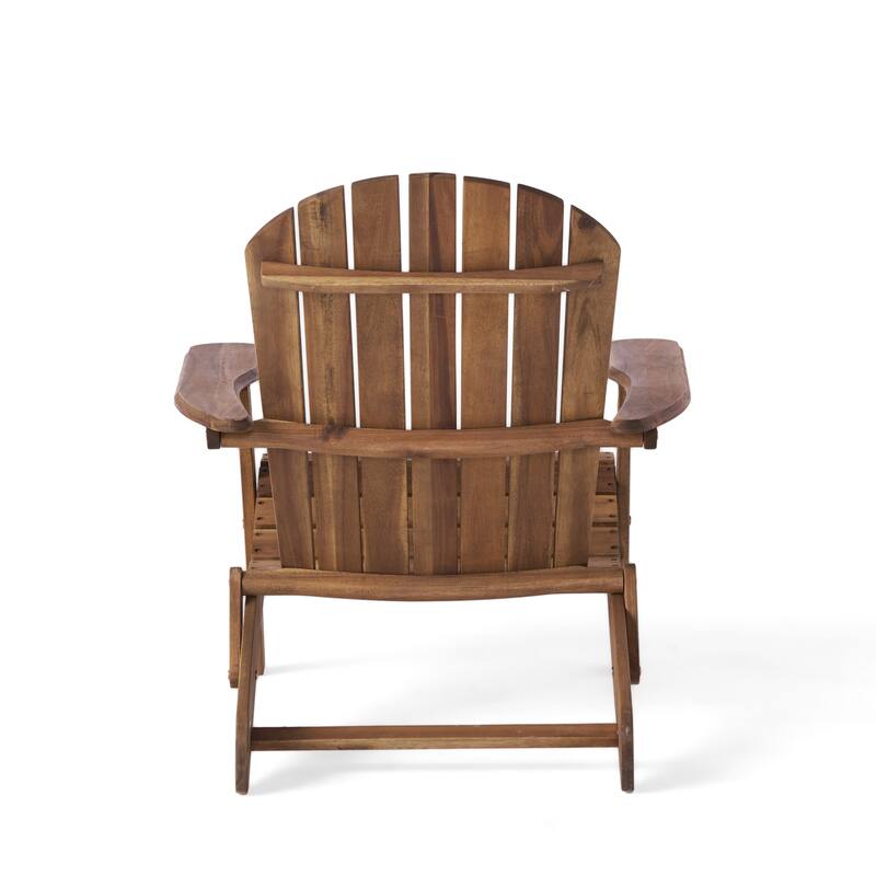 Hanlee Outdoor Rustic Acacia Wood Folding Adirondack Chair (Set of 2) by Christopher Knight Home