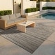preview thumbnail 1 of 10, Dream Decor Rugs Vector Loft Indoor Outdoor Area Rug 2' x 3'7" - Gray/Light Brown