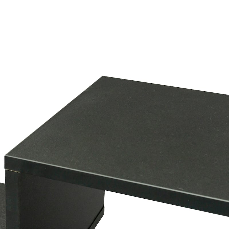 Double L-Shaped TV Stand Entertainment Center,Display Shelf
