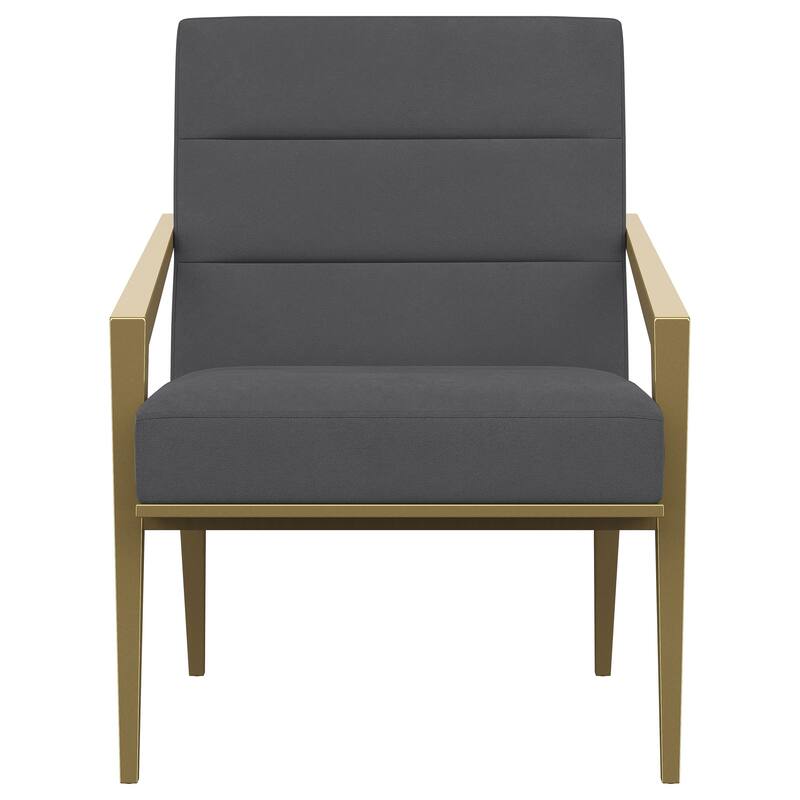 Kirra Upholstered Metal Arm Accent Chair