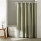 preview thumbnail 1 of 12, Calvin Klein Waffle Solid Shower Curtain Green