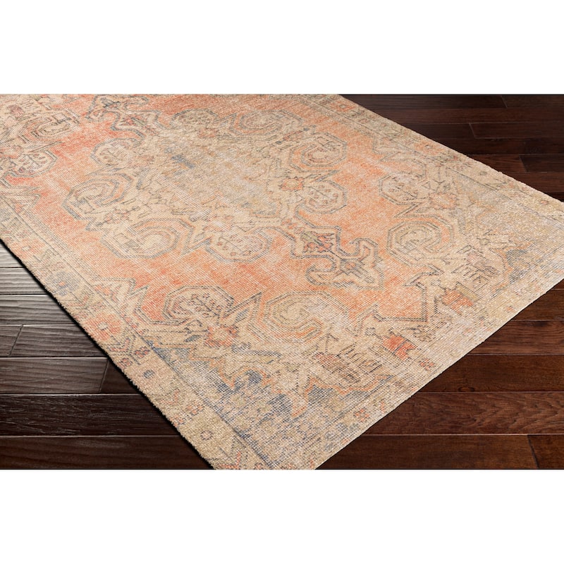 Livabliss Korah Handmade Printed Medallion Area Rug