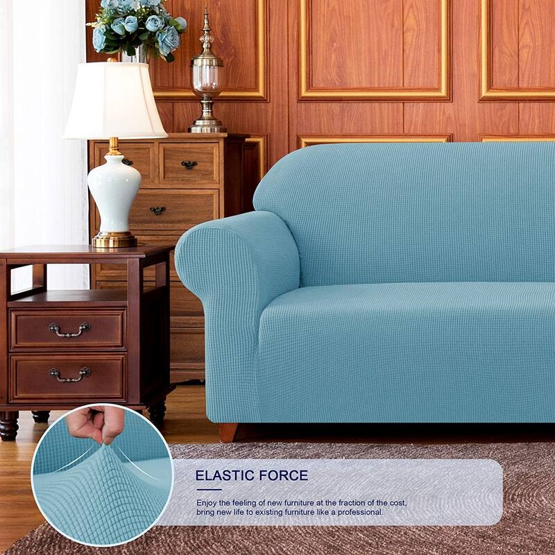 Subrtex 1-Piece Sofa Cover Stretch Soft Couch Loveseat Slipcover