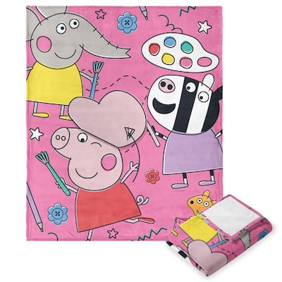 Hasbro Peppa Pig Silk Touch Throw Blanket