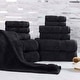 preview thumbnail 86 of 103, Superior Heritage Egyptian Cotton Absorbent 12-Piece Towel Set Black