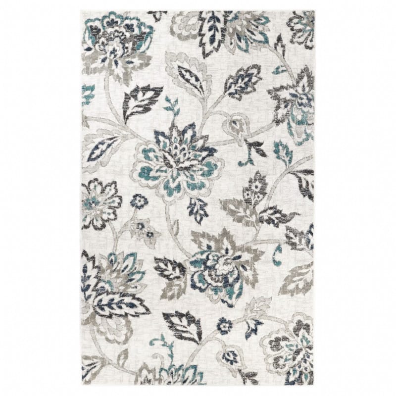 Superior Jacobean Modern Farmhouse Floral Indoor Runner or Area Rug