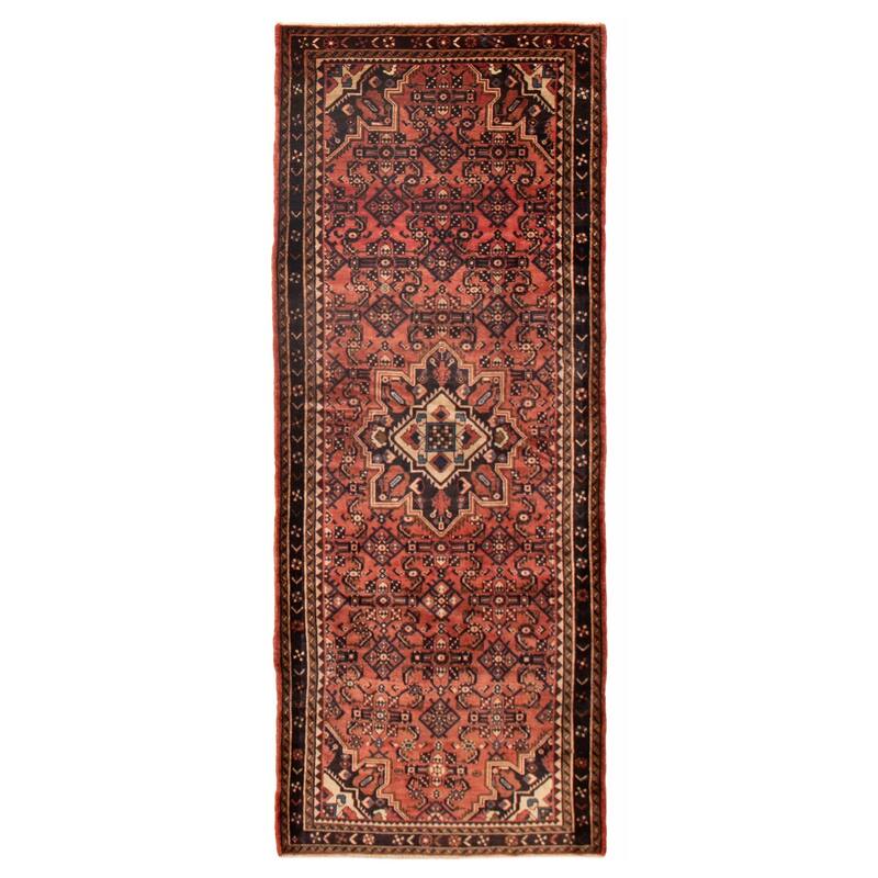 ECARPETGALLERY Hand-knotted Andelz Copper Wool Rug - 4'0 x 10'3 - Dark Copper - 4'0 x 10'3