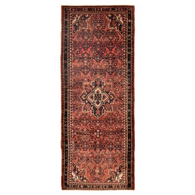 ECARPETGALLERY Hand-knotted Andelz Copper Wool Rug - 4'0 x 10'3