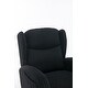 preview thumbnail 38 of 98, Teddy Fabric Upholstered Rocking Armchair with Solid Wood Frame & Legs, Cozy Ergonomic Lounge Chair with Soft Cushioning
