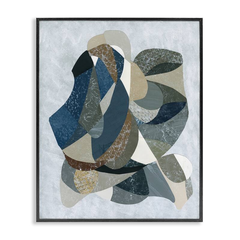 Stupell Intertwined Geometric Shapes Framed Giclee Art Design By Coco Good - 16 x 20 - Black