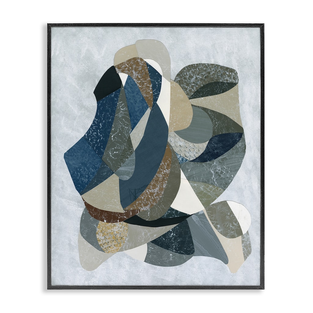 Stupell Intertwined Geometric Shapes Framed Giclee Art Design By Coco Good