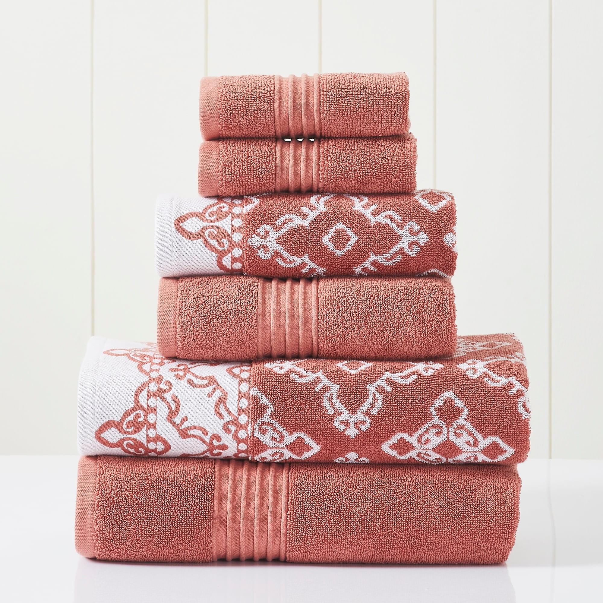 Wrought Studio Stansfield 6 Piece Towel Set, Orange