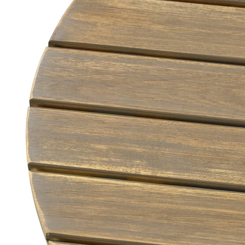 Outdoor 16" Acacia Wood Side table