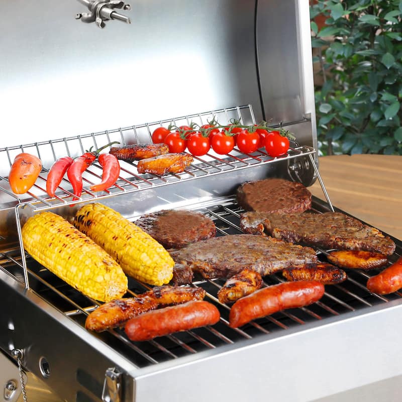 Royal Gourmet Stainless Steel Portable Grill with Folding Legs