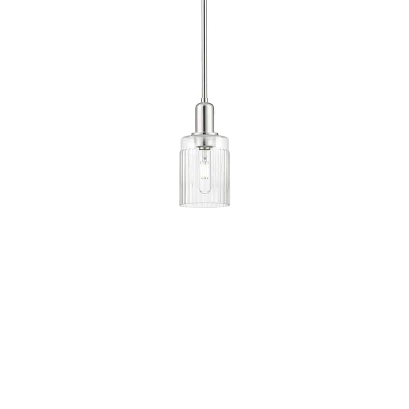 Innovations Lighting 716-1S-10-5 Hadley Pendant Hadley 5" Wide Mini - Polished Nickel / Clear