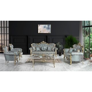 Nova 4 Pieces Living Room Sets 1 Sofa 1 Loveseat 2 Chair - Bed Bath ...