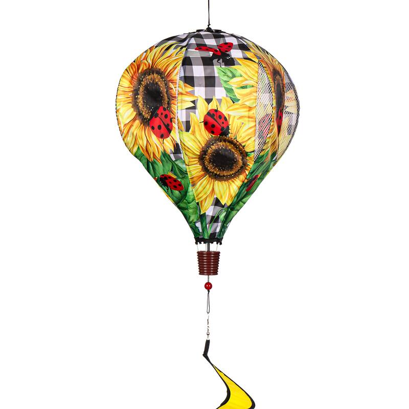 55" Sunflower Ladybugs Balloon Spinner