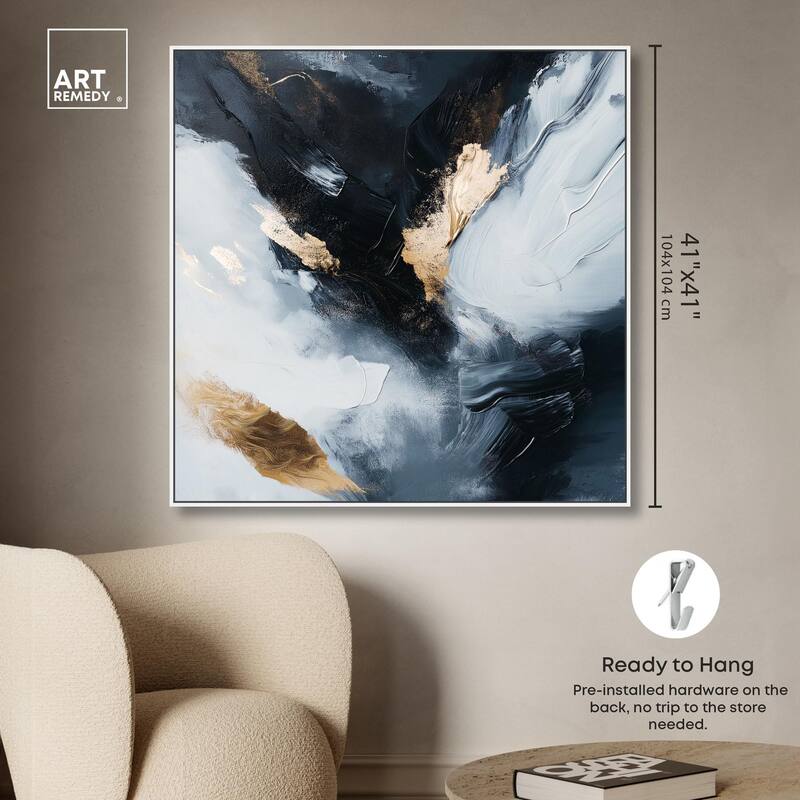 Golden Spark II Canvas by Art Remedy