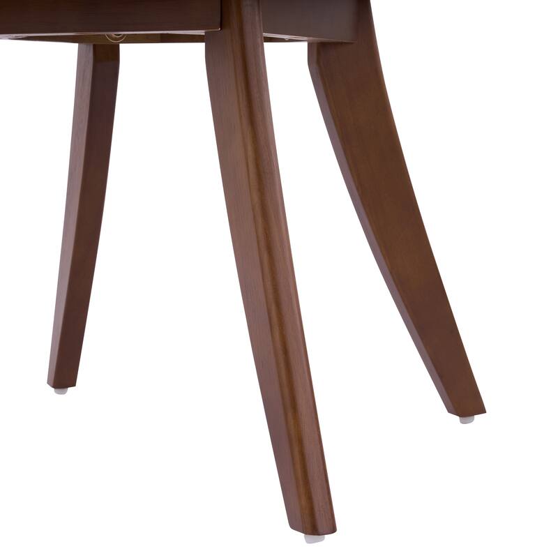 Christopher Knight Home - Modern Upholstered Rubber Wood Dining Chairs with Curved Back