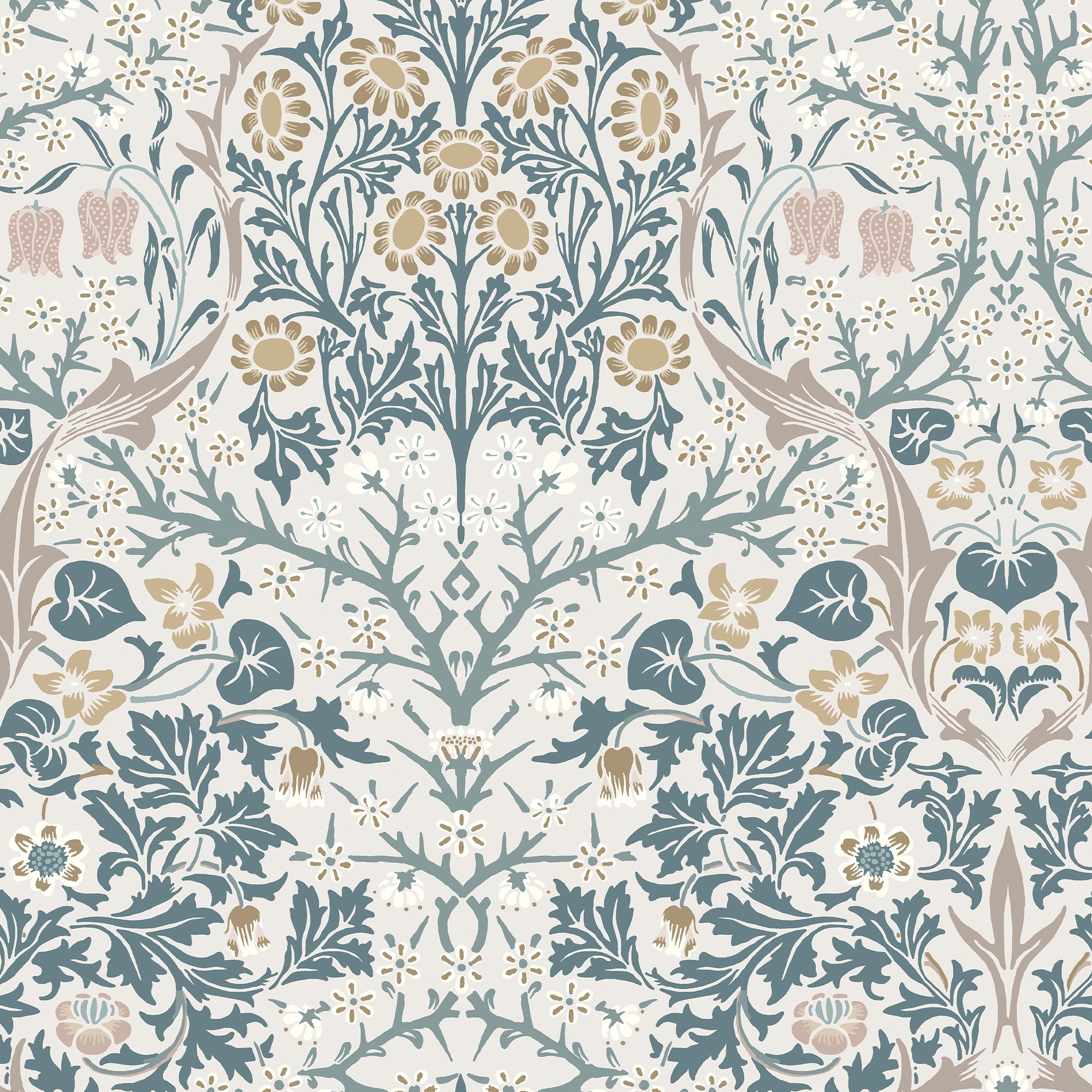 William Morris Blackthorn Daydream Wallpaper