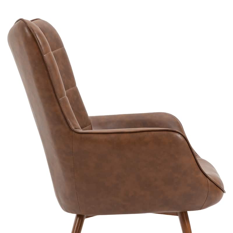 Modern Accent Chair Wingback Armchair