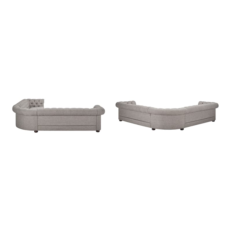 Gdansk 7-Seat L-Shaped Chesterfield Sectional Sofa