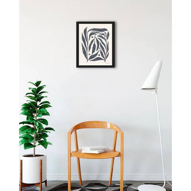 Simple Botanical I Framed Poster - 18 x 24 Inch - Black
