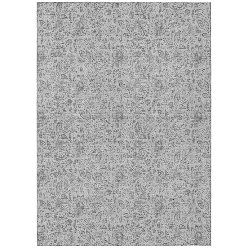 Machine Washable Indoor/ Outdoor Chantille Farmhouse Floral Rug