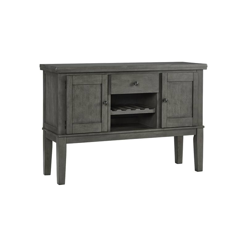 Hallanden Antique Gray Dining Room Server - 56"W x 18"D x 39"H