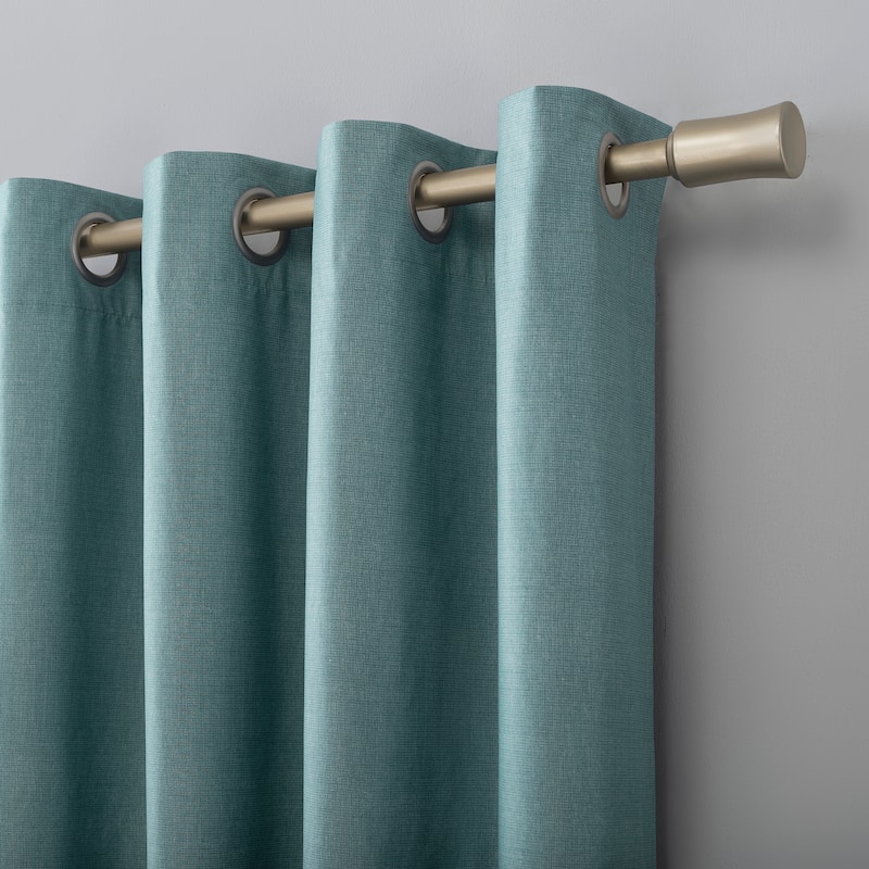 Sun Zero Duran Thermal Insulated Total Blackout Grommet 1-Piece Curtain Panel, Single Panel