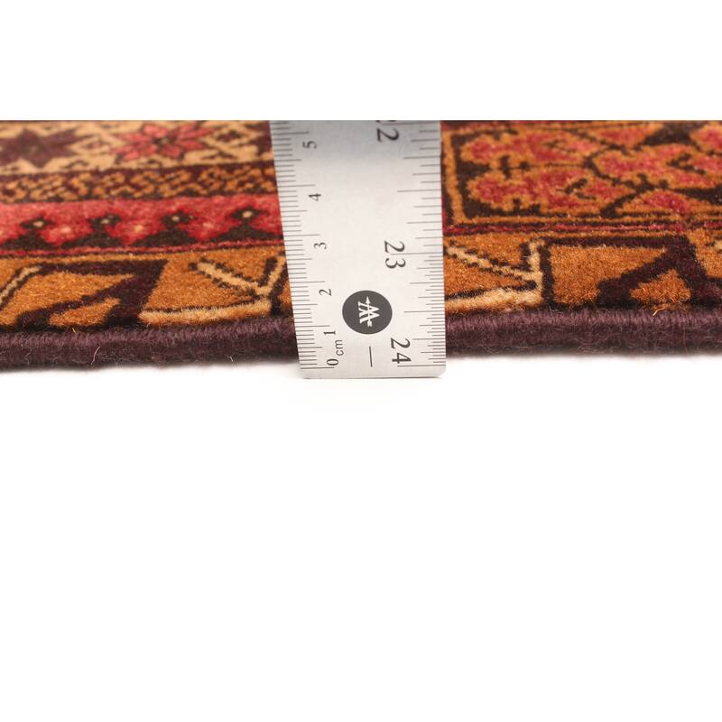 ECARPETGALLERY Hand-knotted Teimani Red Wool Rug - 2'8 x 4'2