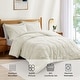 preview thumbnail 8 of 65, 3 Piece Reversible Pintuck Pinch Pleat Bohemia and Tufted Clipped Comforter Set