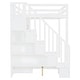 preview thumbnail 28 of 36, Full Size Convertible Murphy Bunk Bed with Hydraulic Lift, Built-In Desk, Storage Staircase