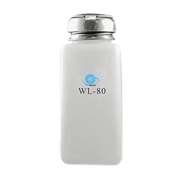 Unique Bargains 250ML White Capacity Alcohol Bottle w Metal Sealed Cap