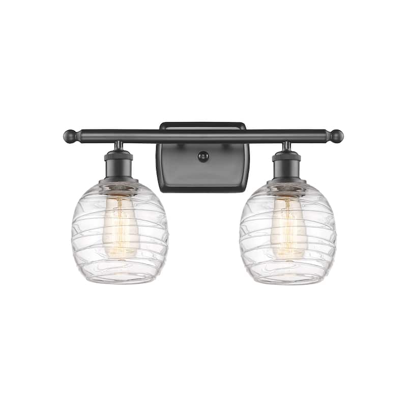Innovations Lighting 516-2W-11-16 Belfast Vanity Belfast 2 Light 16" - Oil Rubbed Bronze / Deco Swirl