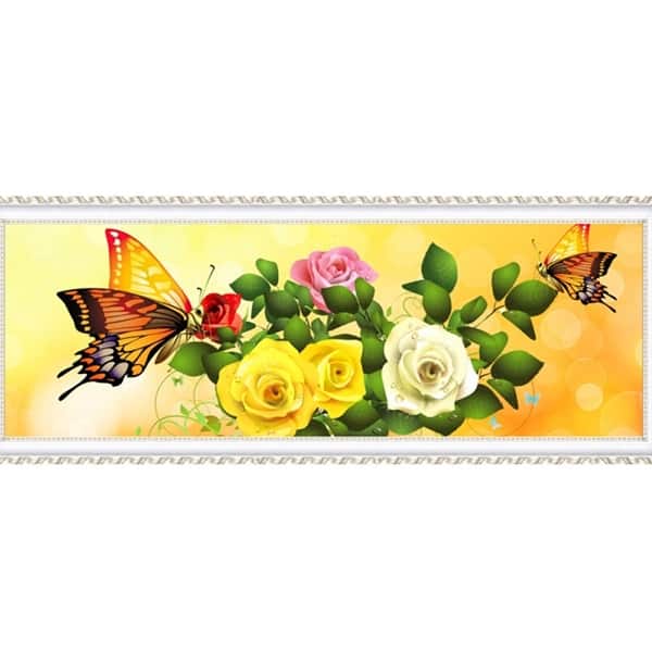 Shop 5d Diamond Painting Magic Cube Diamond Butterfly Loves Flower Living Room Diamond Stitch Cross Stitch Overstock 28761626