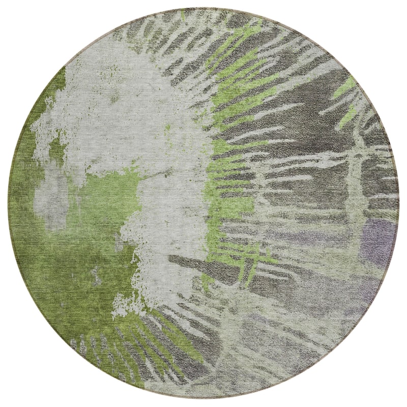 HomeRoots Abstract Transitional Rectangle Outdoor Rug