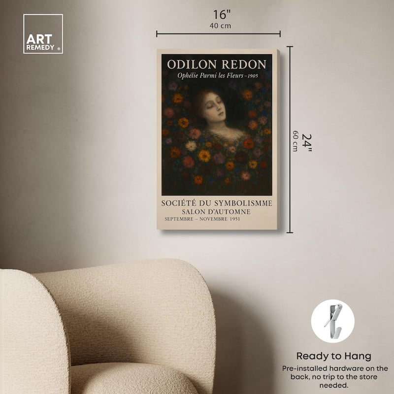 Redon's Beauty Canvas by Art Remedy, Gallery Wrapped