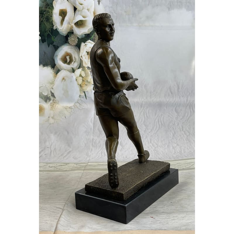 Genuine Bronze Sport Rugby World Cup Australian Player Sculpture Statue