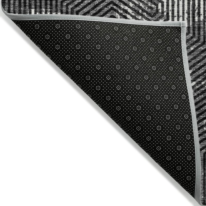 Machine Washable Indoor/ Outdoor Chantille Contemporary Maze Rug