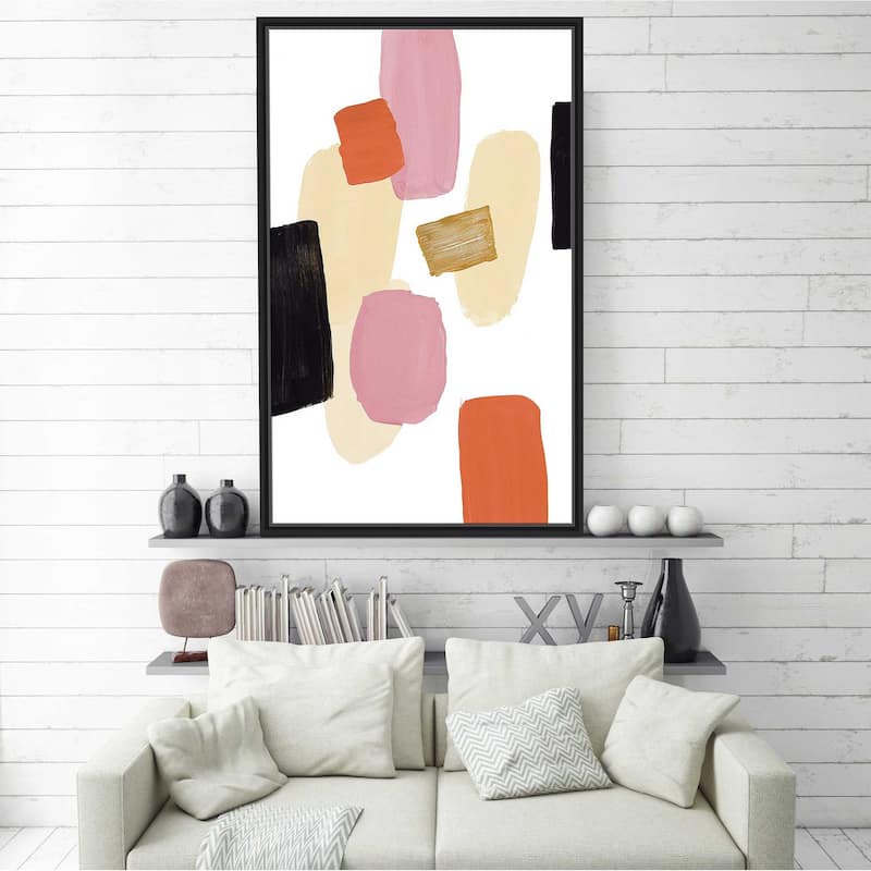 "Floating Shapes I" Print on Floating Canvas
