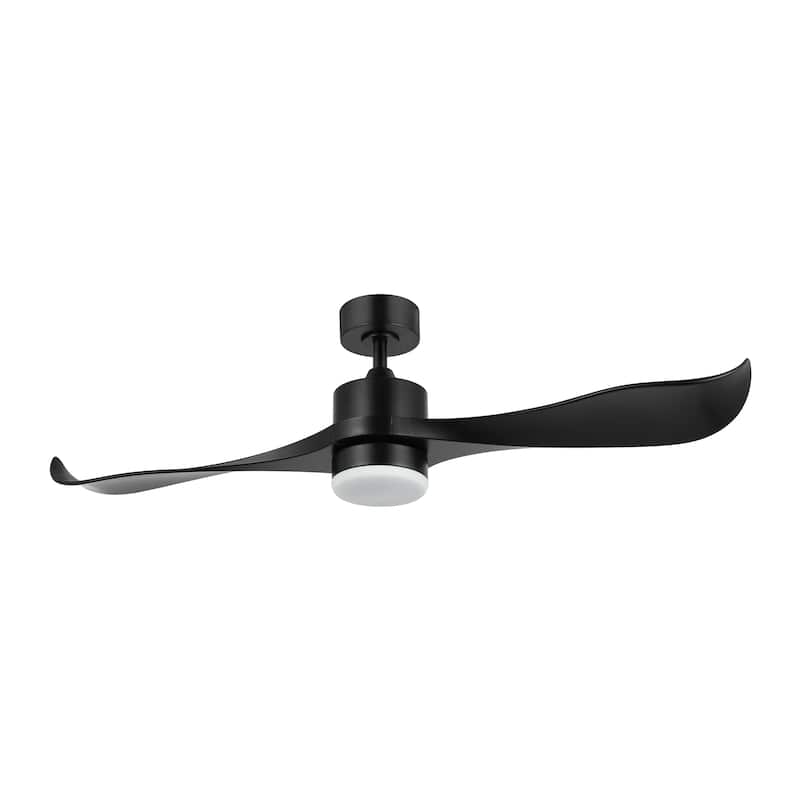 WINGBO 52 inch 2 Blades Modern Ceiling Fan with Lights and Remote - N/A