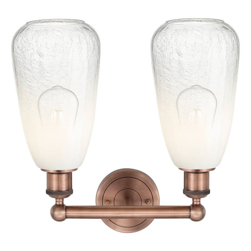 Innovations Lighting Endless Possibilities Edison - Brookhaven Almond - 2 Light 15" Bath Vanity Light