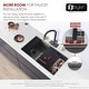 preview thumbnail 29 of 63, Undermount 33" Workstation Single-Bowl Stainless Steel Kitchen Sink