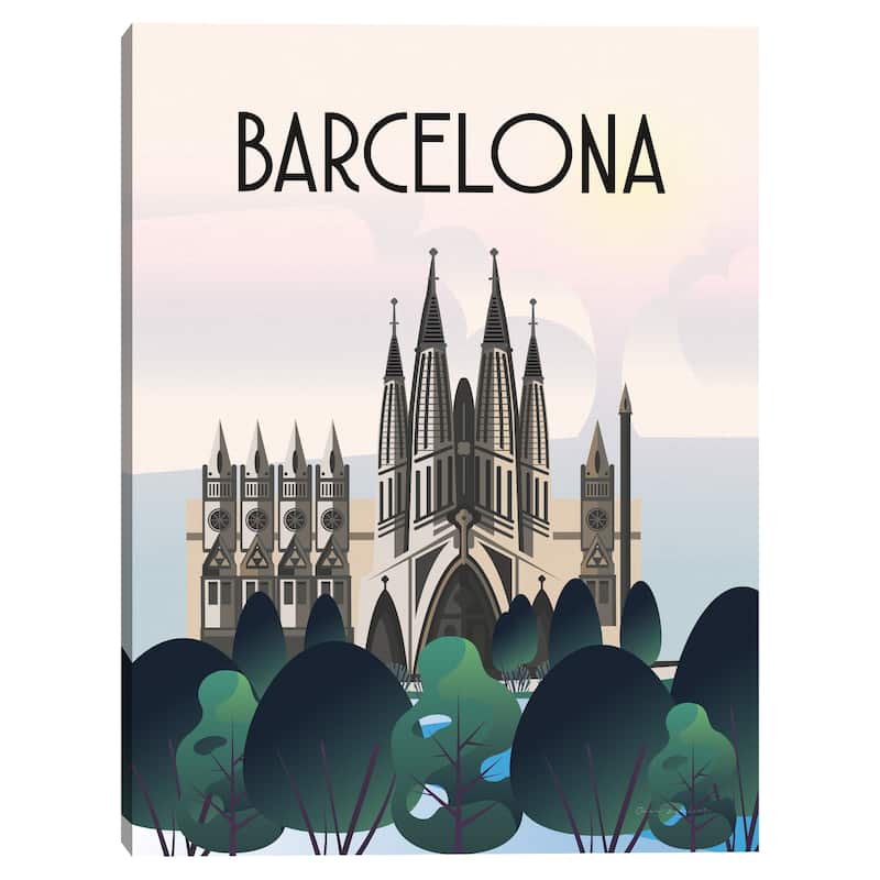 Barcelona Canvas Art Print