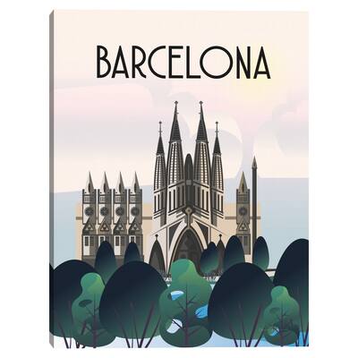 Barcelona Canvas Art Print
