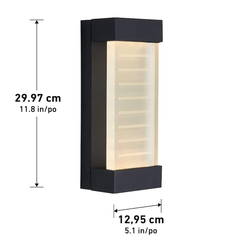 Artika Percy LED Outdoor Wall Light, Black